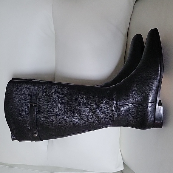 Women's leather high riding boots - Picture 5 of 6